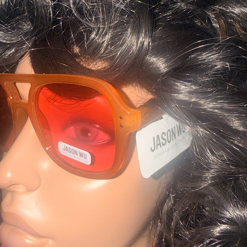 Jason Wu Vibrant Large Frame Orange Sunglasses